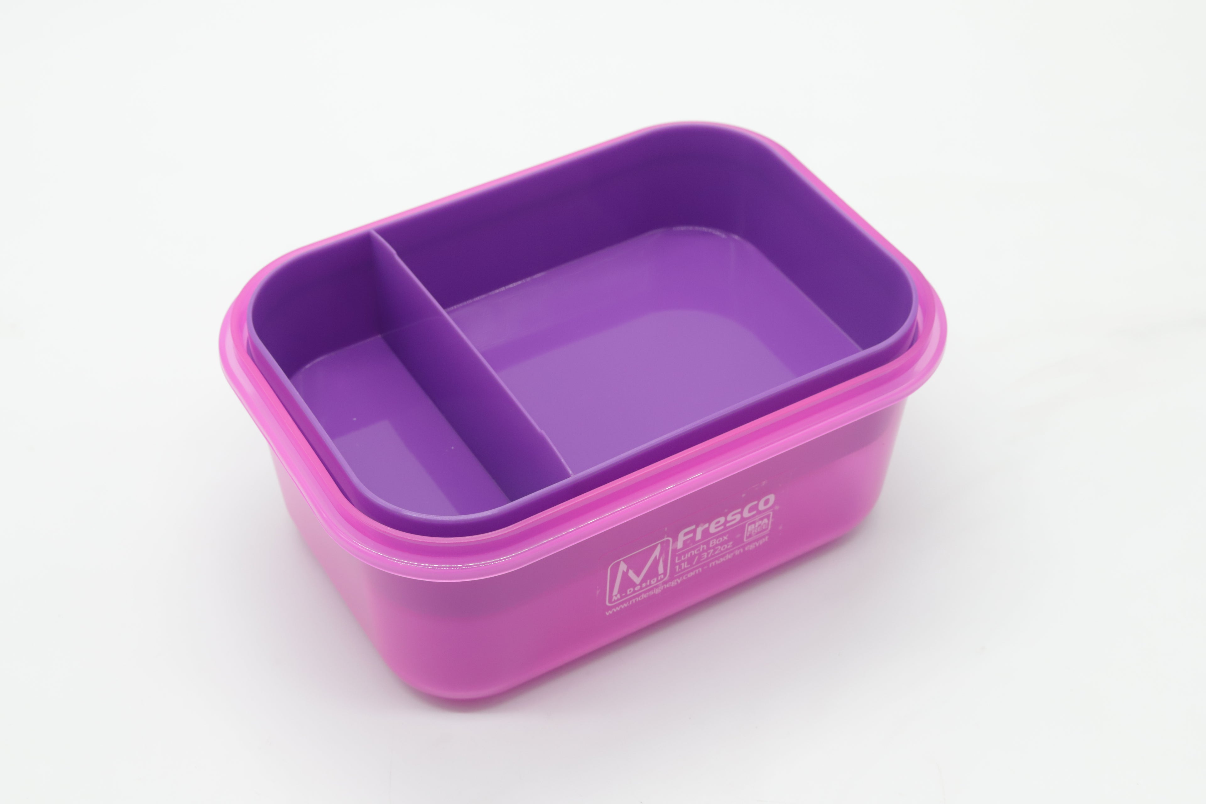 M-DESIGN Lunch Box 1.1L – Pink with Clip (6440)