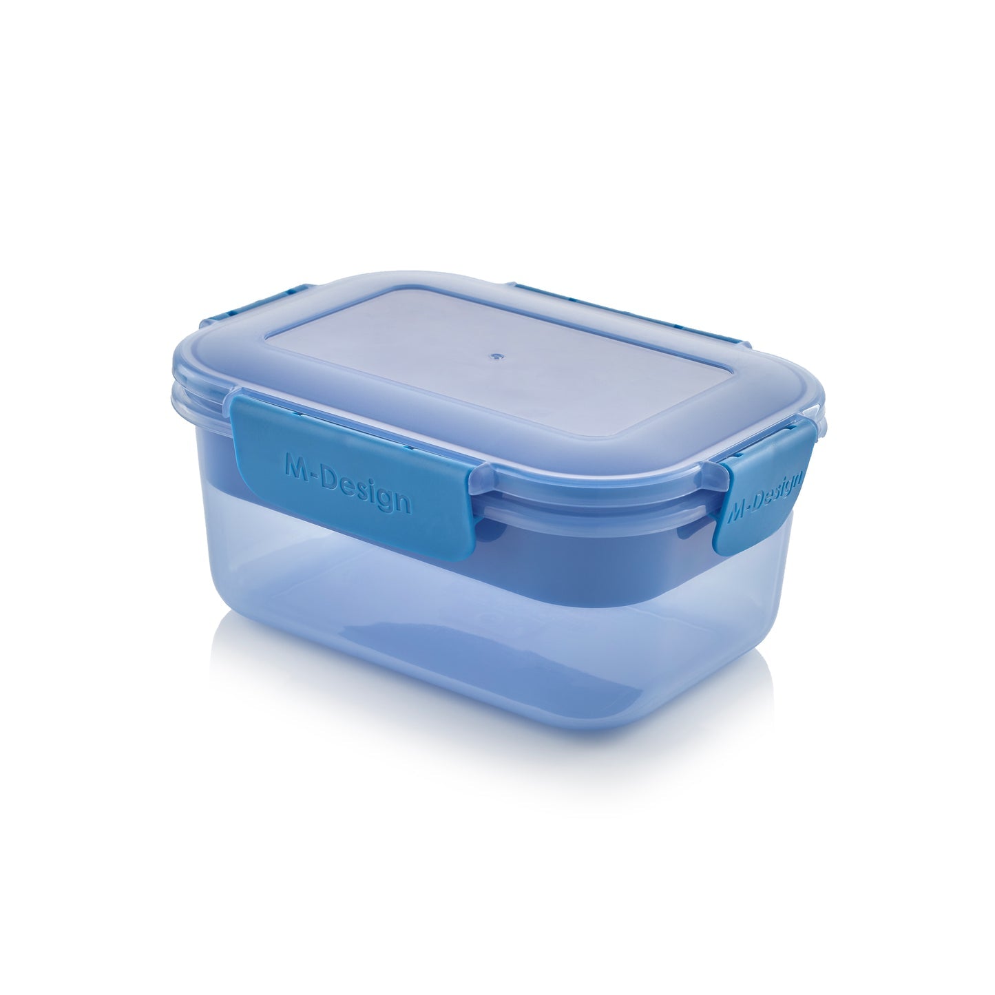 M-DESIGN Lunch Box 1.1L – Blue with Blue Clip (6439)