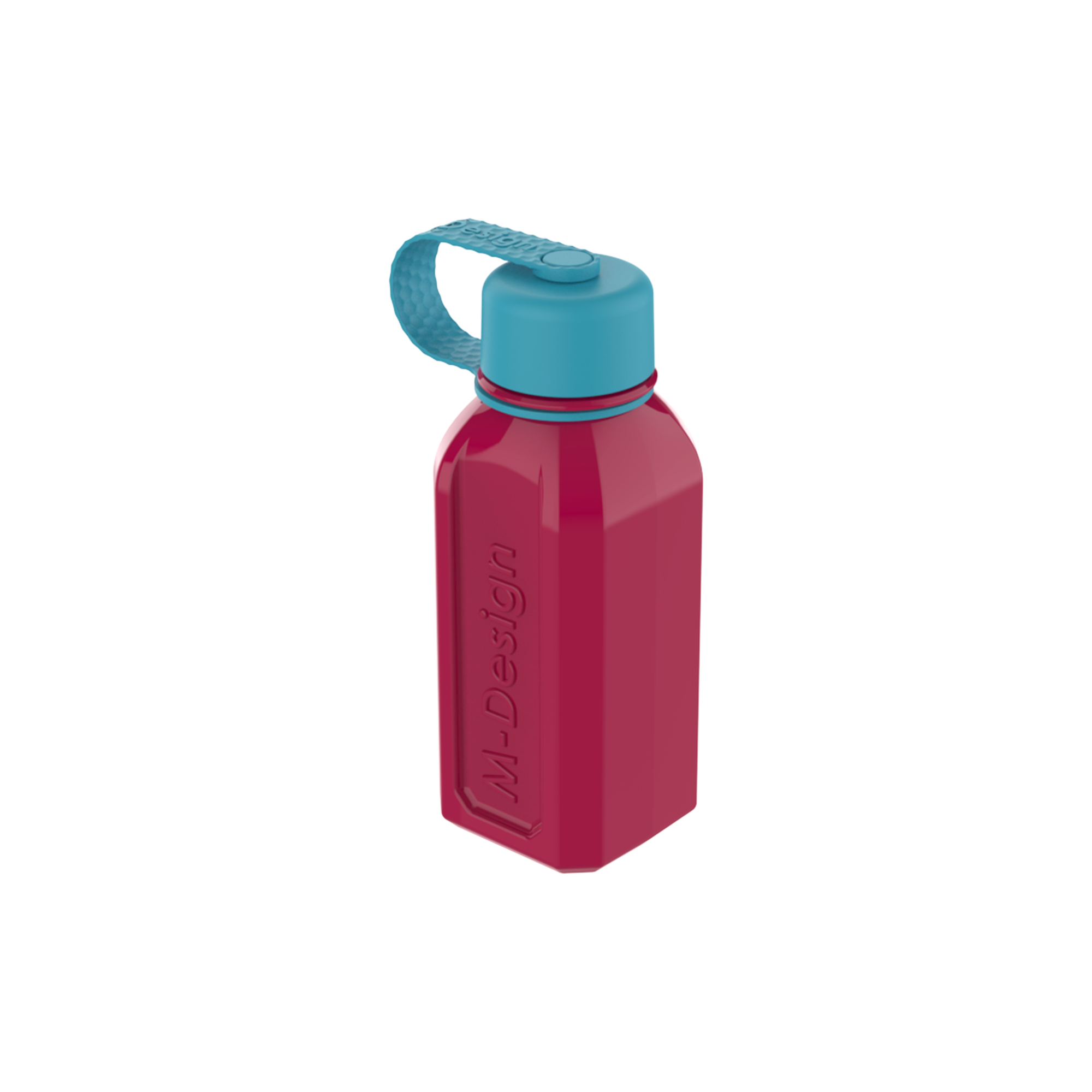 M-DESIGN Dual-Color Bottle 500ml – Fuchsia & Turquoise (75119)
