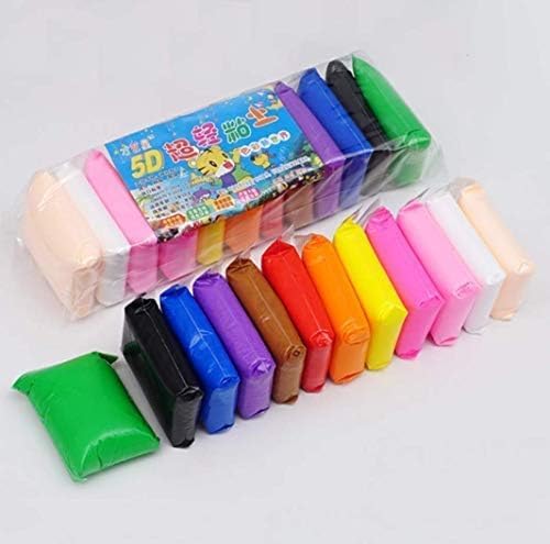 Bag of 12 Pieces Soft Foam Clay + Tools SUPER LIGHT CLAY JX-1052