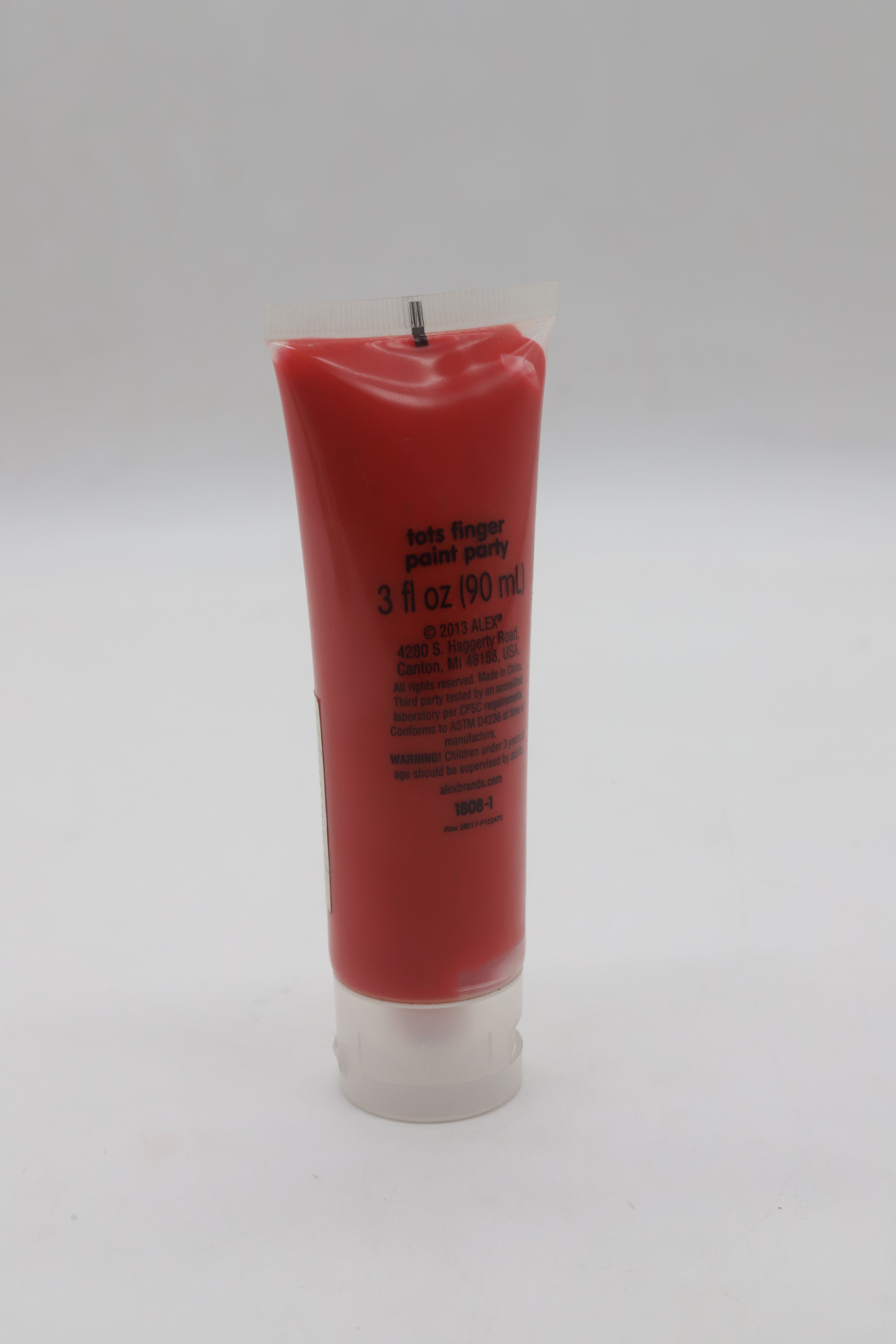 Finger Paint Tube – Red 90ml M90ML-4-3A