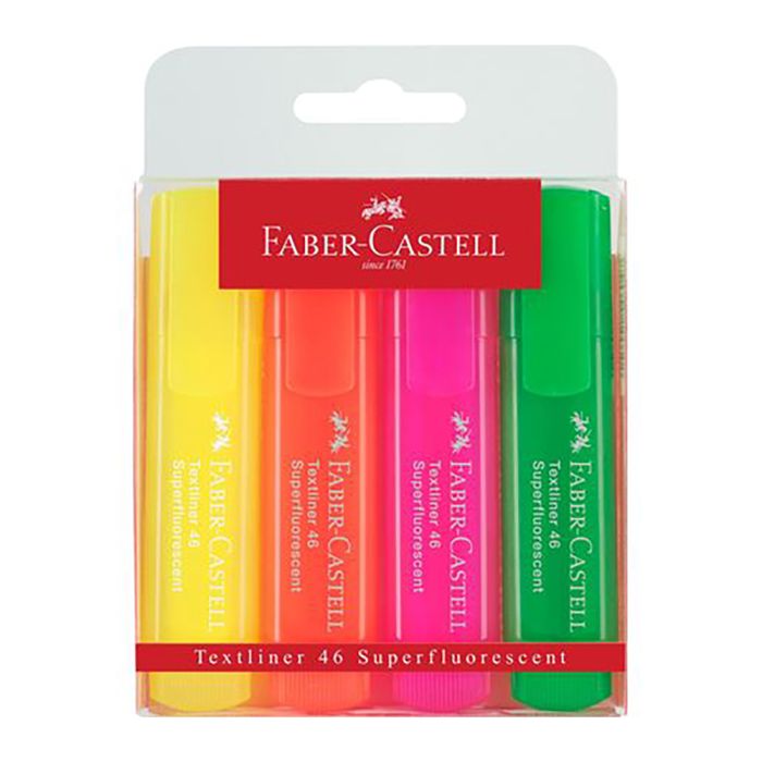 Set of four Faber Castell Highlighters