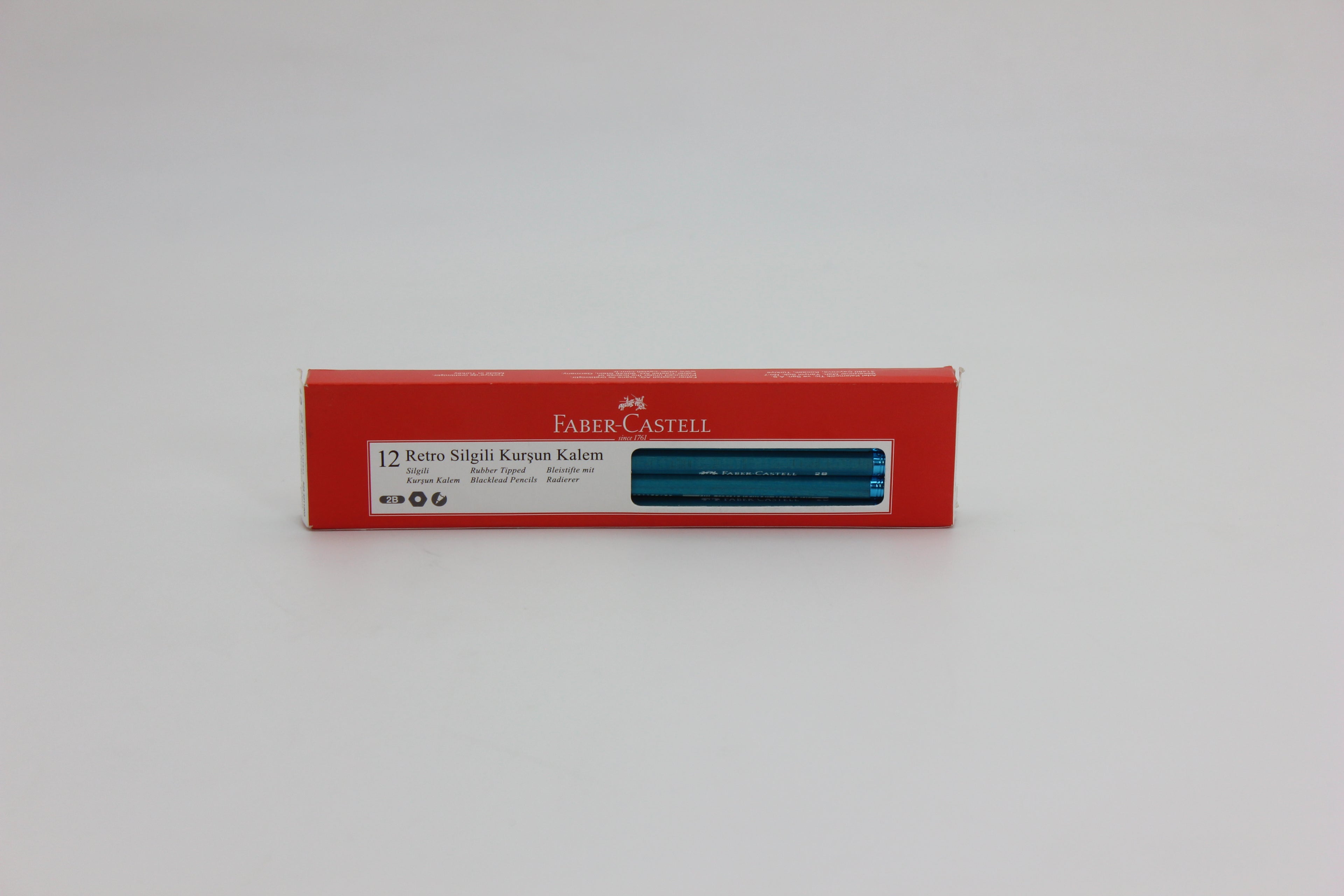 Faber Castell 2B colored pencil with eraser number 211203