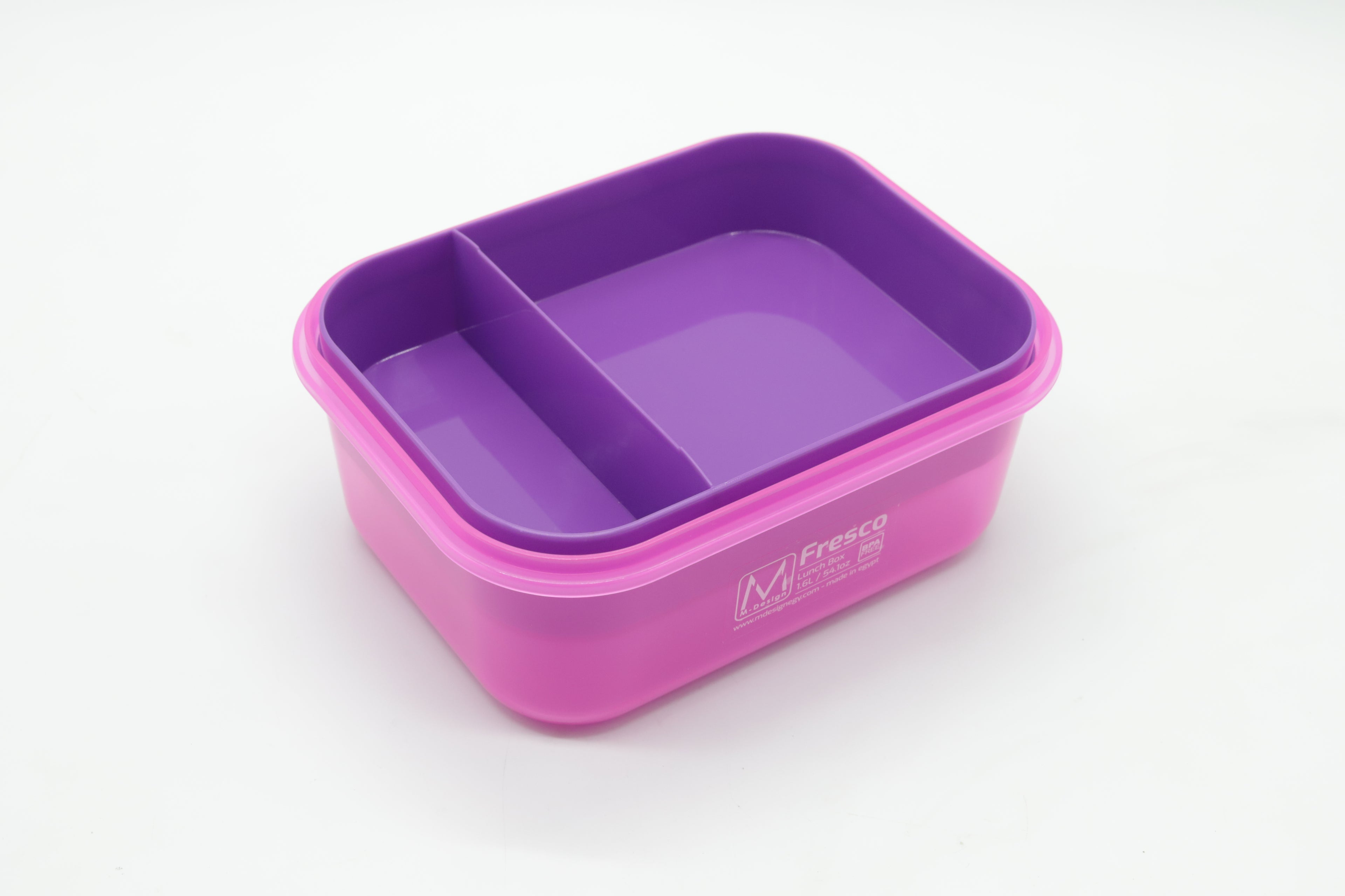 M-DESIGN Lunch Box 1.6L – Pink with Clip (6443)