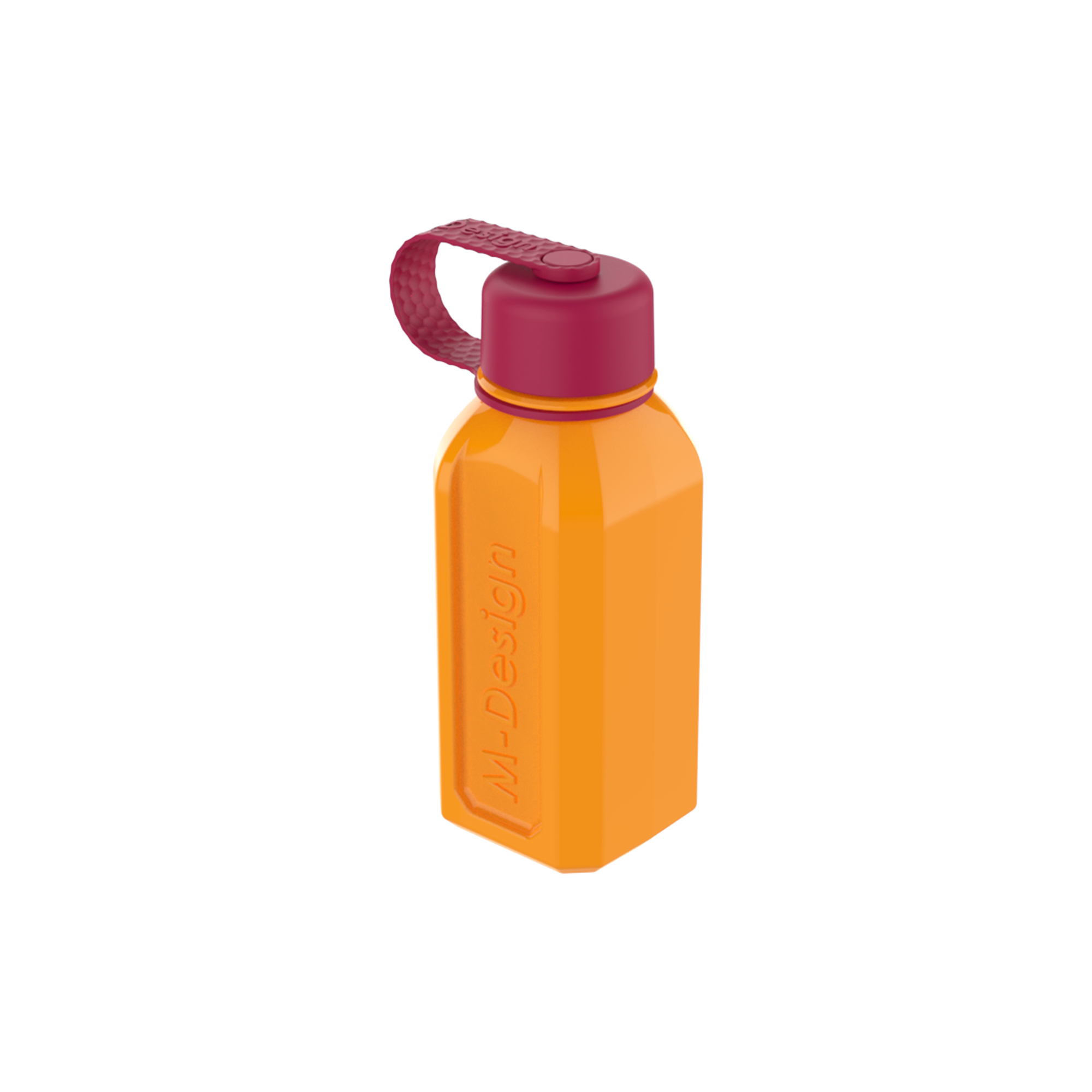 M-DESIGN Dual-Color Bottle 500ml – Orange & Fuchsia (75120)