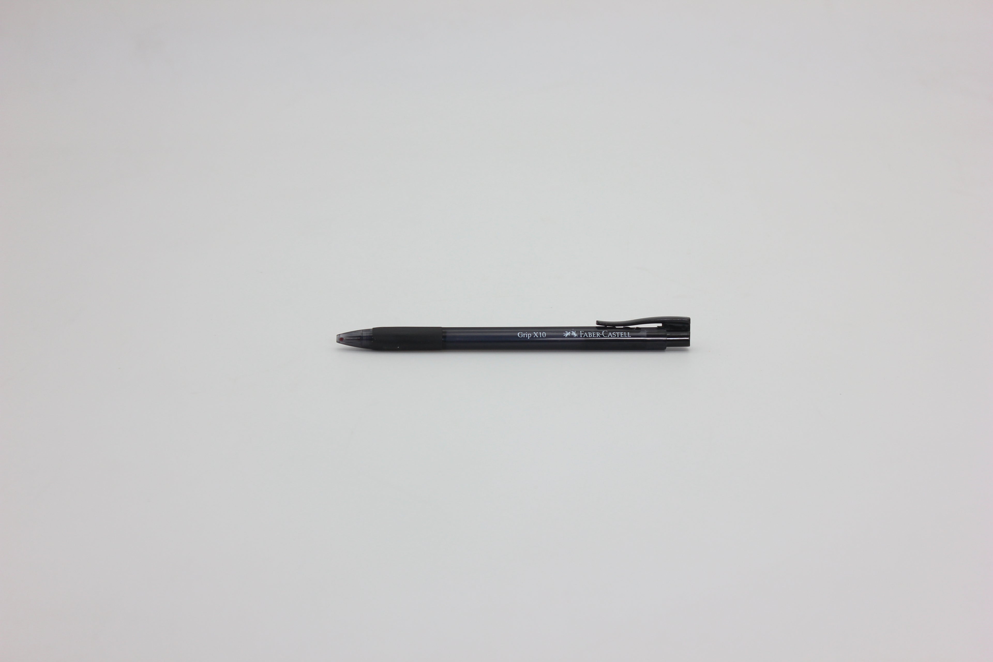 Faber Castell GRIP X 10 Colored Zippered Ballpoint Transparent pen, 1.0 mm withC