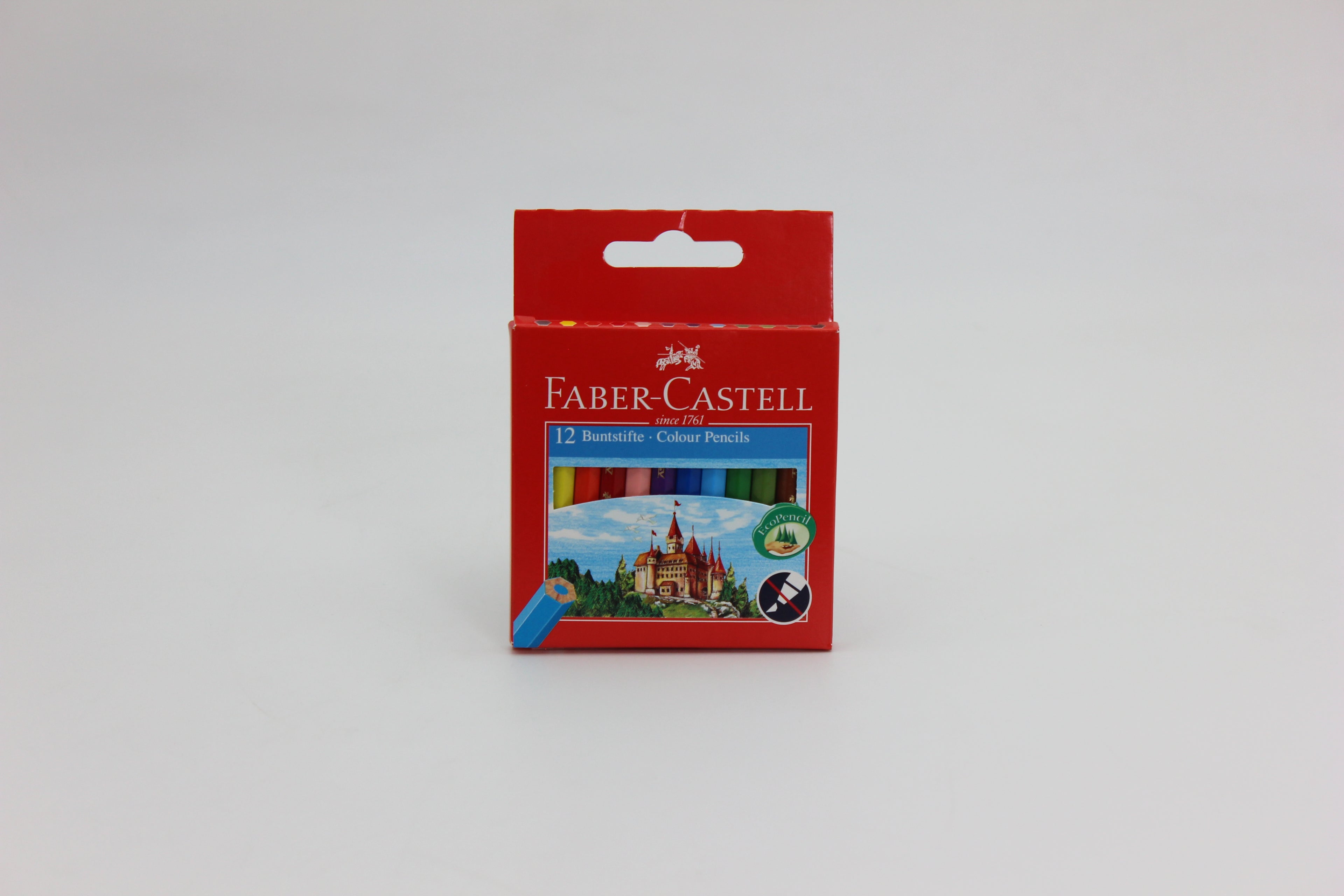 Set of 12 short Faber Castell colored pencils