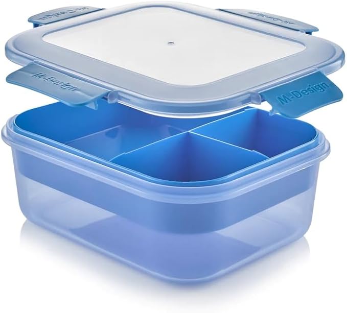 M-DESIGN Set (Blue) – Lunch Box 1.6L + Bottle 650ml + Cutlery (75091)