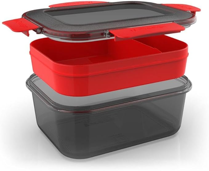 M-DESIGN Set (Black) – Lunch Box 2.1L + Bottle 800ml + Cutlery (75095)