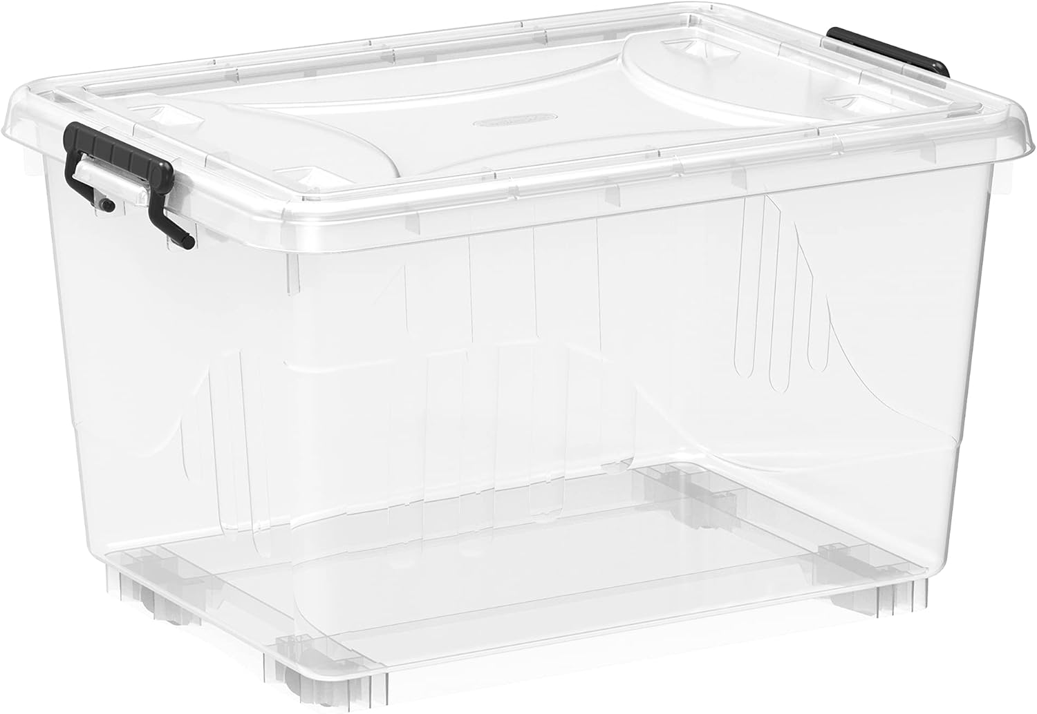 Transparent Plastic Storage Box with Wheels Cinderella 5
