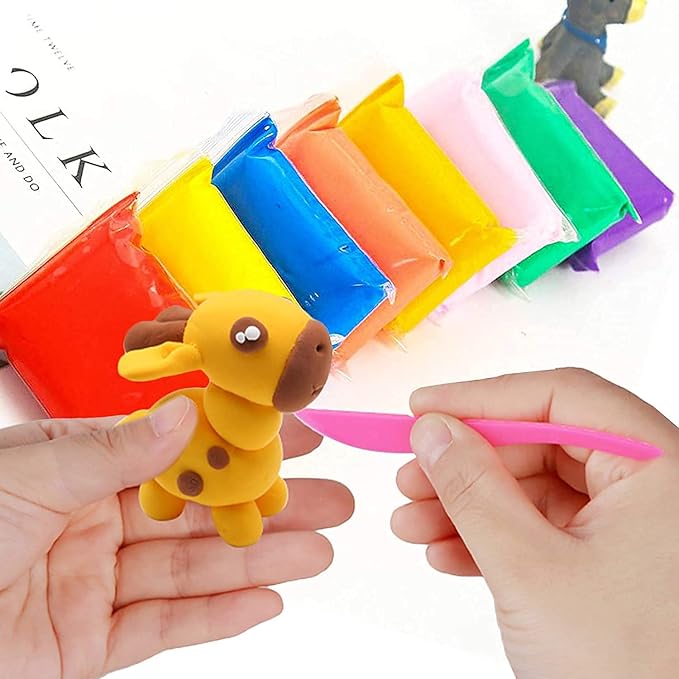 Thai Clay Set 12 Colors + Roller BLC-100R 100g