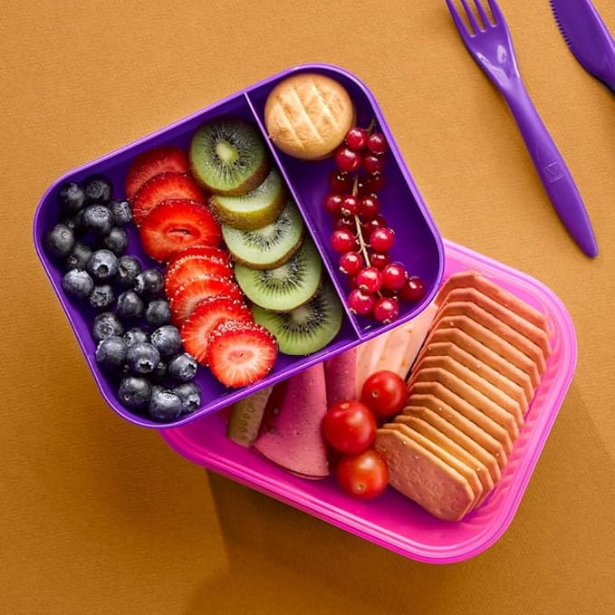 M-DESIGN Set (Pink) – Lunch Box 2.1L + Bottle 800ml + Cutlery (75096)