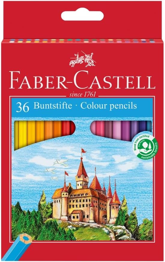 Set of 36 Long Colored Pencils FC Turkish 120136