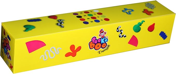 Set of 5 Cups Colored Clay 100g PEEKA BOO 40007