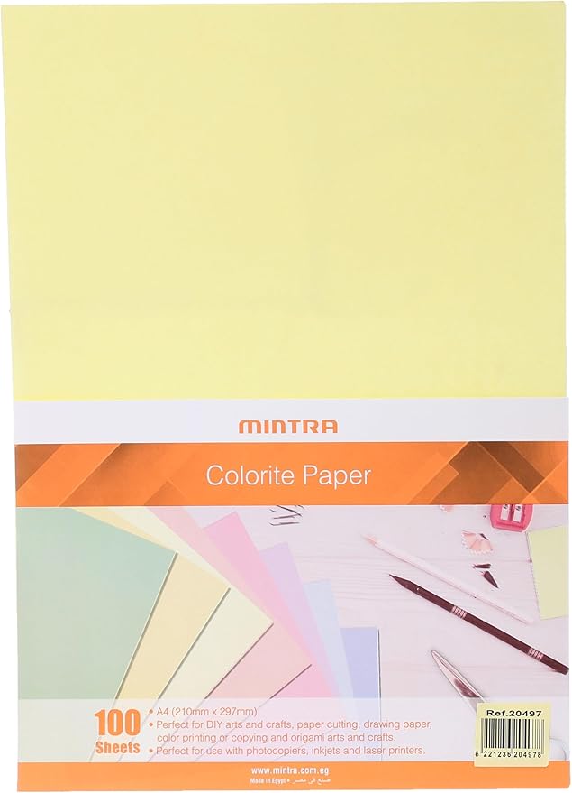 Flying Colors Paper Canary Yellow 70gsm 100 Sheets A4 20497