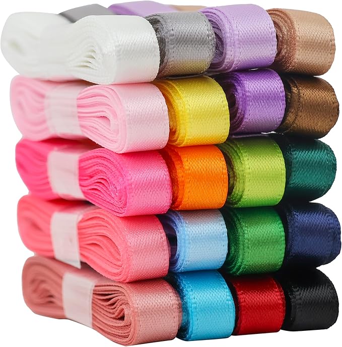 Satin Fabric Roll – Colors 14 Yards, 4 cm