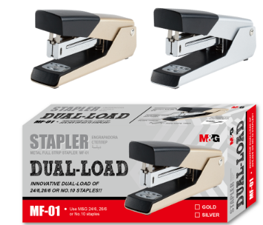 M&G Stapler 01 Gold and Silver