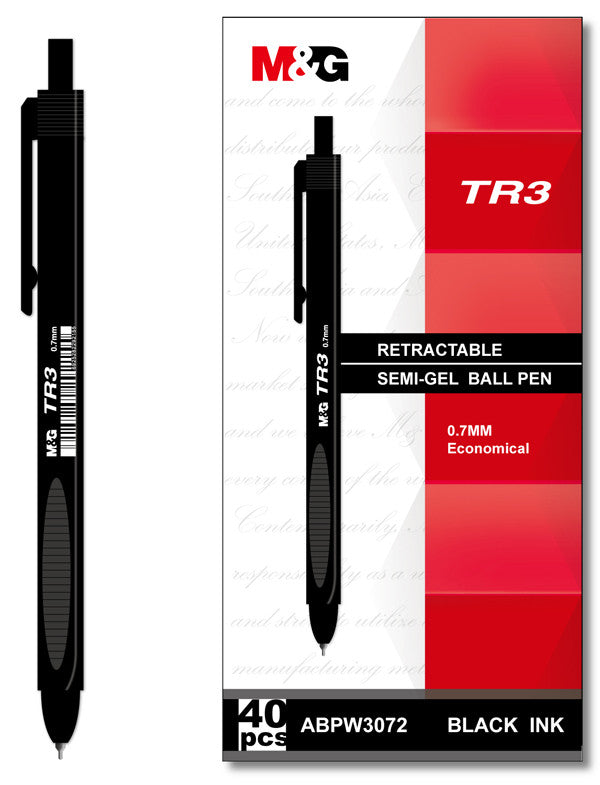 M&G black pen TR3 ABPW3072 40 PIECE